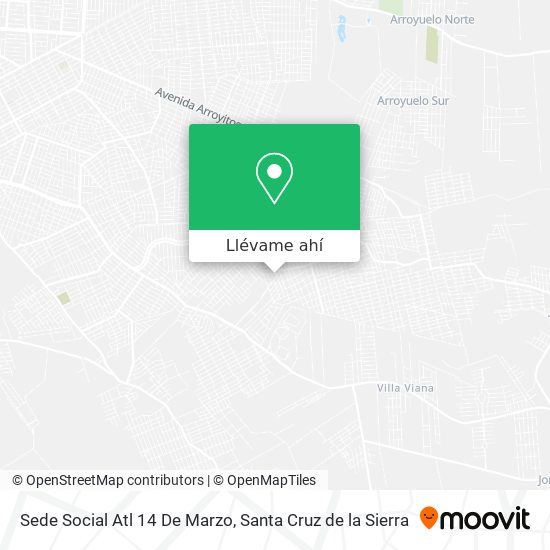 Mapa de Sede Social Atl 14 De Marzo