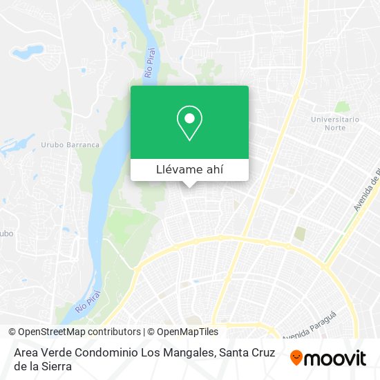 Mapa de Area Verde Condominio Los Mangales