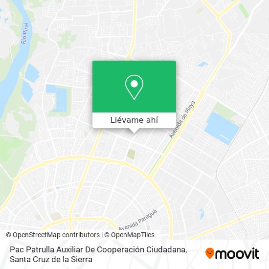 Mapa de Pac Patrulla Auxiliar De Cooperación Ciudadana