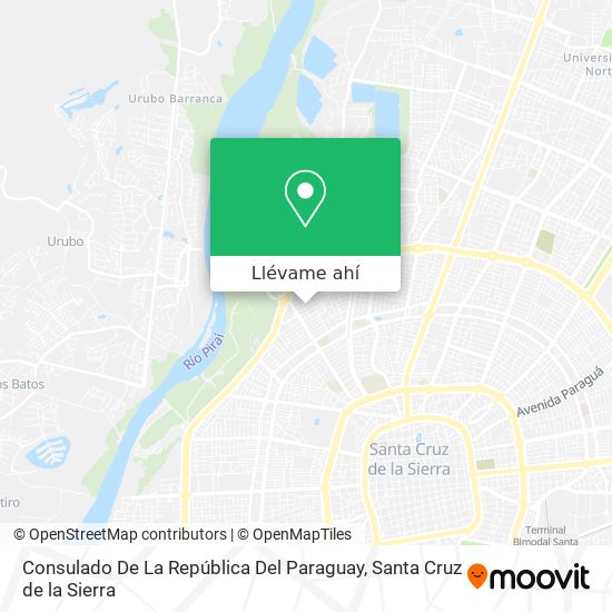 Mapa de Consulado De La República Del Paraguay