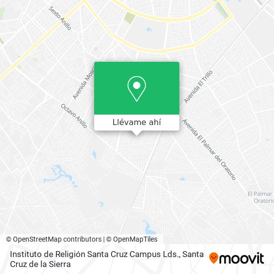 Mapa de Instituto de Religión Santa Cruz Campus Lds.