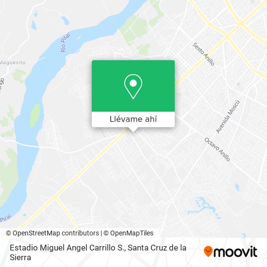 Mapa de Estadio Miguel Angel Carrillo S.