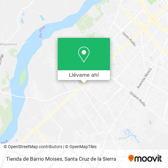 Mapa de Tienda de Barrio Moises