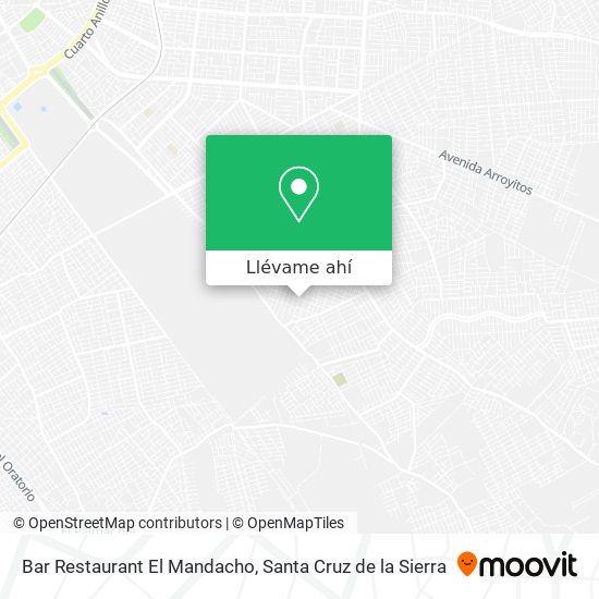 Mapa de Bar Restaurant El Mandacho