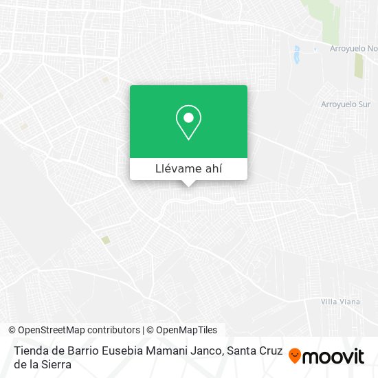 Mapa de Tienda de Barrio Eusebia Mamani Janco