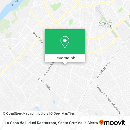 Mapa de La Casa de Liriuni Restaurant