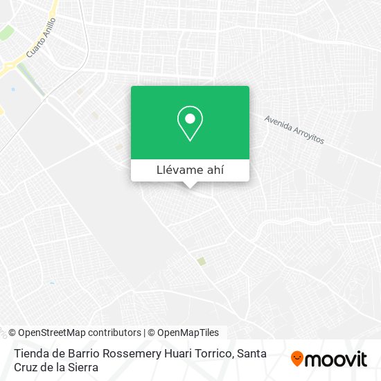 Mapa de Tienda de Barrio Rossemery Huari Torrico