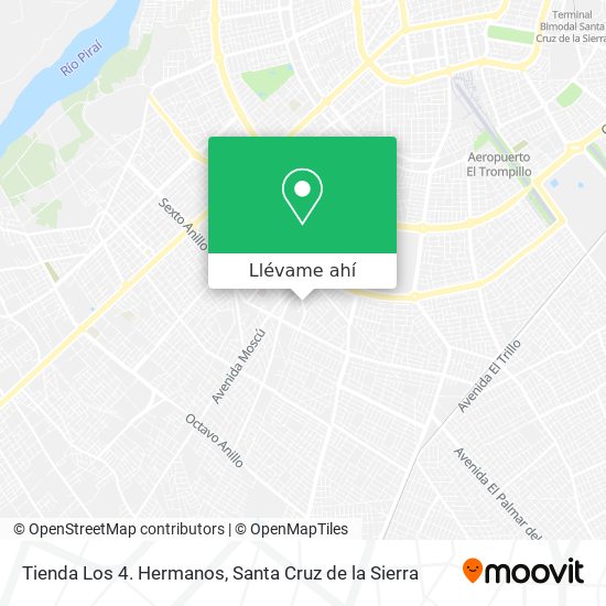 Mapa de Tienda Los 4. Hermanos