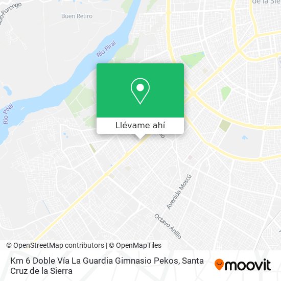 Mapa de Km 6 Doble Vía La Guardia Gimnasio Pekos