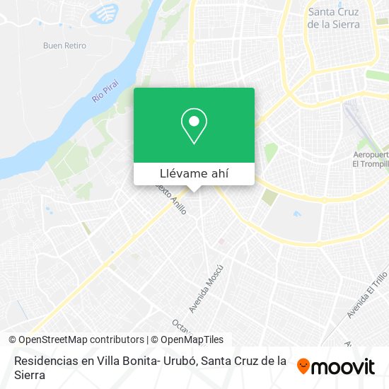 Mapa de Residencias en Villa Bonita- Urubó