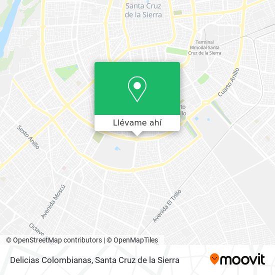 Mapa de Delicias Colombianas