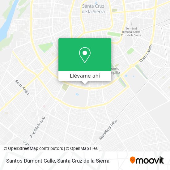 Mapa de Santos Dumont Calle