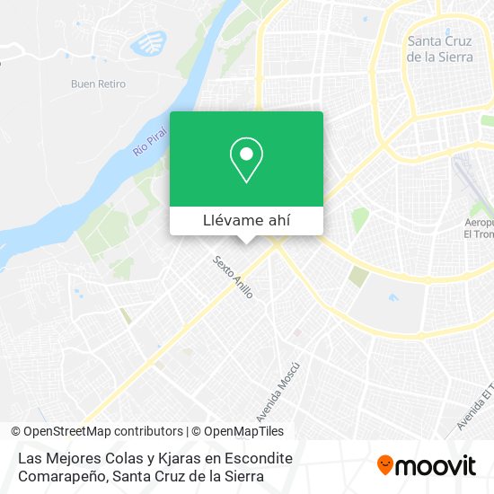 Mapa de Las Mejores Colas y Kjaras en Escondite Comarapeño
