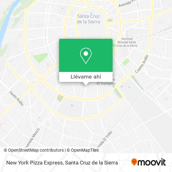 Mapa de New York Pizza Express
