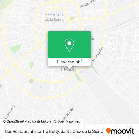 Mapa de Bar Restaurante La Tía Betty