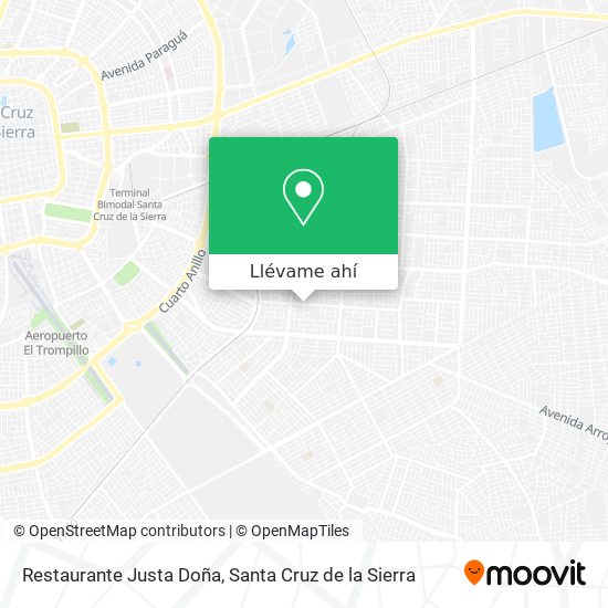 Mapa de Restaurante Justa Doña