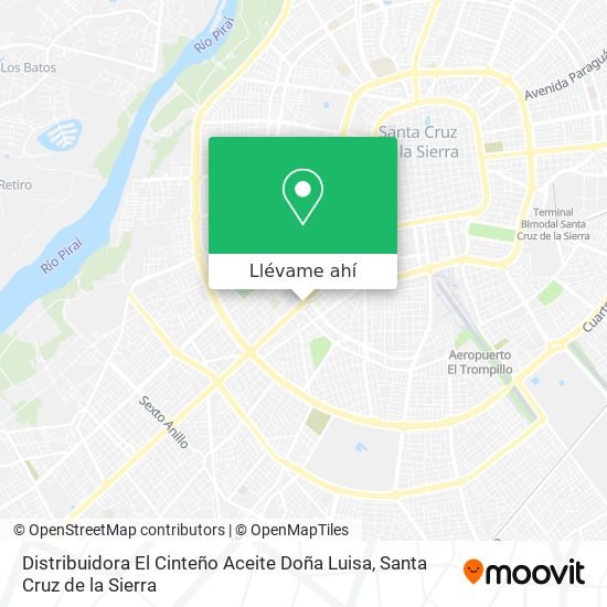 Mapa de Distribuidora El Cinteño Aceite Doña Luisa