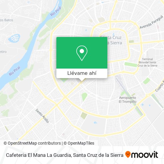 Mapa de Cafeteria El Mana La Guardia