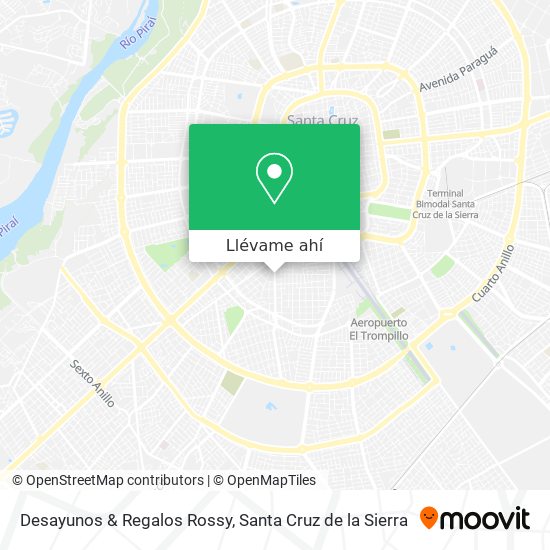 Mapa de Desayunos & Regalos Rossy