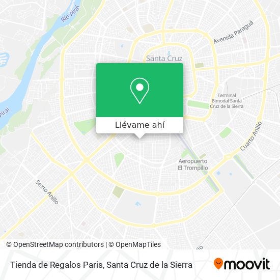 Mapa de Tienda de Regalos Paris