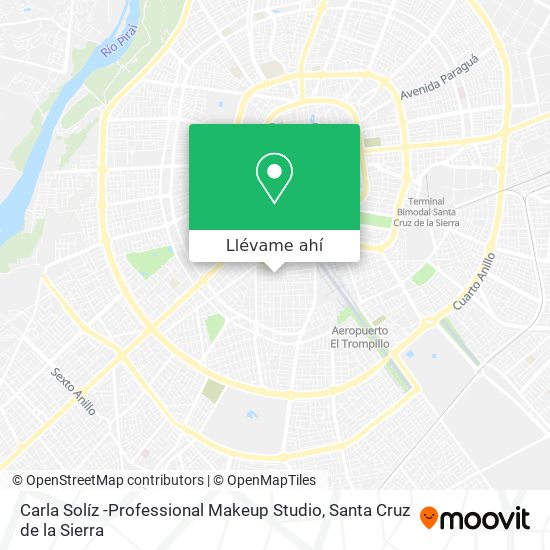 Mapa de Carla Solíz -Professional Makeup Studio