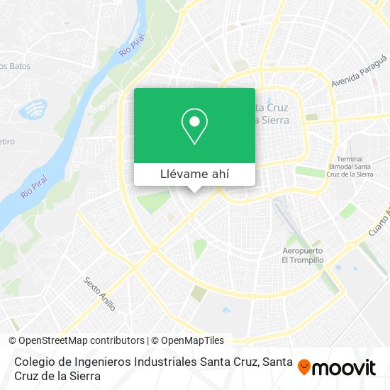 Mapa de Colegio de Ingenieros Industriales Santa Cruz