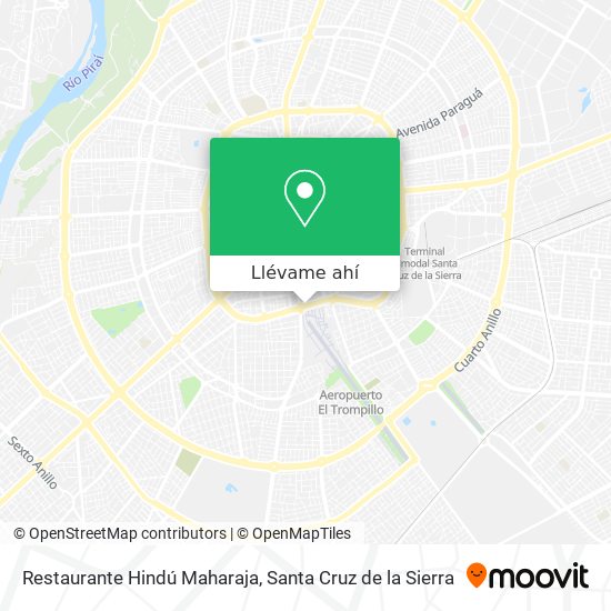 Mapa de Restaurante Hindú Maharaja