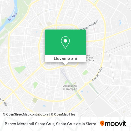 Mapa de Banco Mercantil Santa Cruz