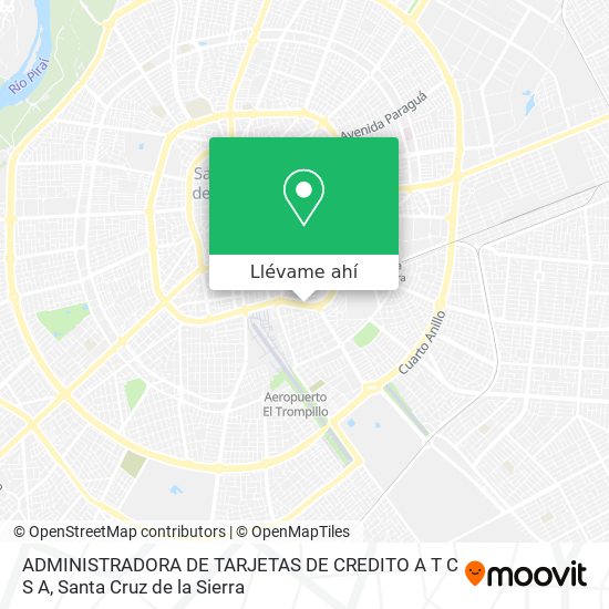 Mapa de ADMINISTRADORA DE TARJETAS DE CREDITO A T C S A