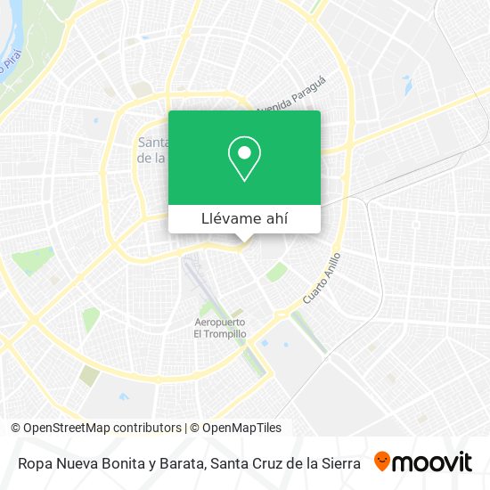 Mapa de Ropa Nueva Bonita y Barata