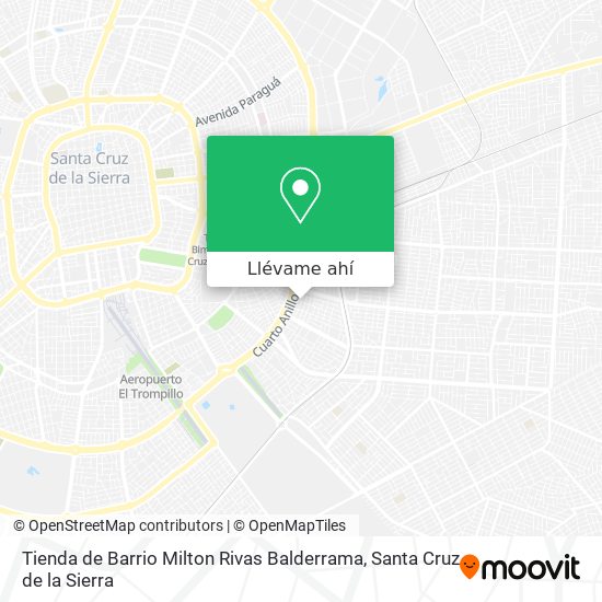 Mapa de Tienda de Barrio Milton Rivas Balderrama