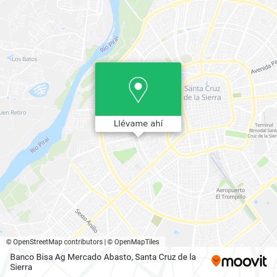 Mapa de Banco Bisa Ag Mercado Abasto