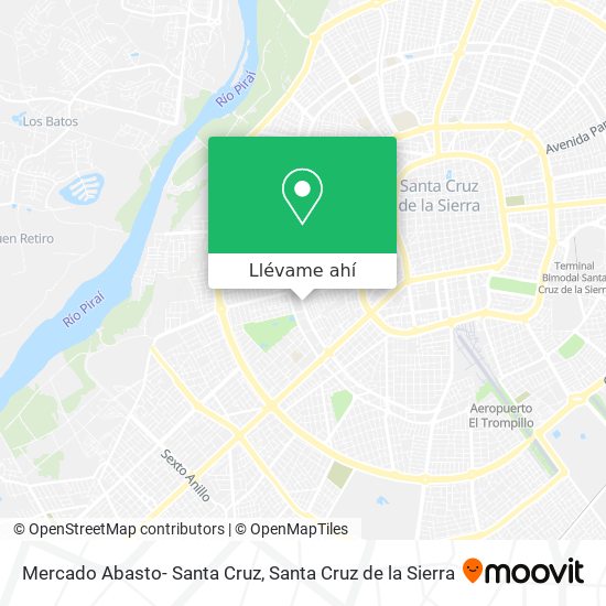 Mapa de Mercado Abasto- Santa Cruz