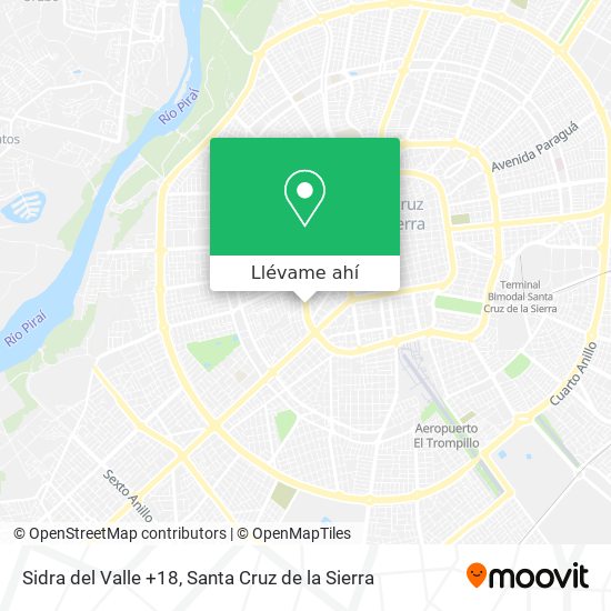 Mapa de Sidra del Valle +18