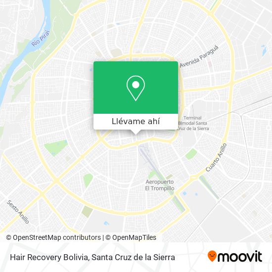 Mapa de Hair Recovery Bolivia