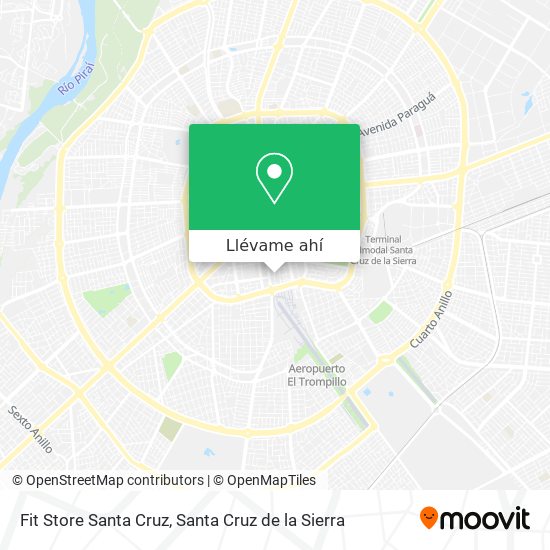 Mapa de Fit Store Santa Cruz