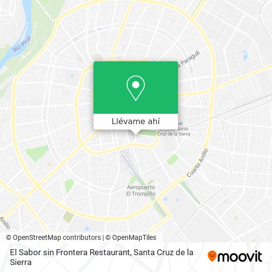 Mapa de El Sabor sin Frontera Restaurant