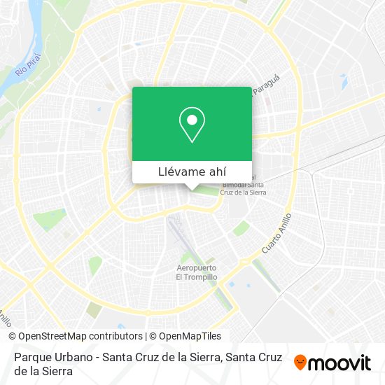 Mapa de Parque Urbano - Santa Cruz de la Sierra