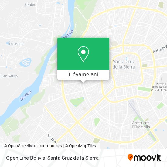 Mapa de Open Line Bolivia