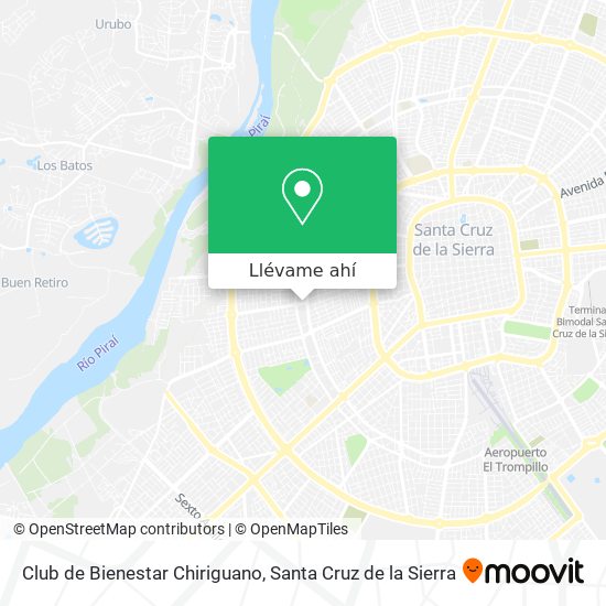 Mapa de Club de Bienestar Chiriguano