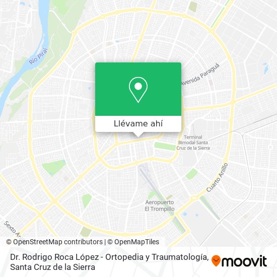Mapa de Dr. Rodrigo Roca López - Ortopedia y Traumatología