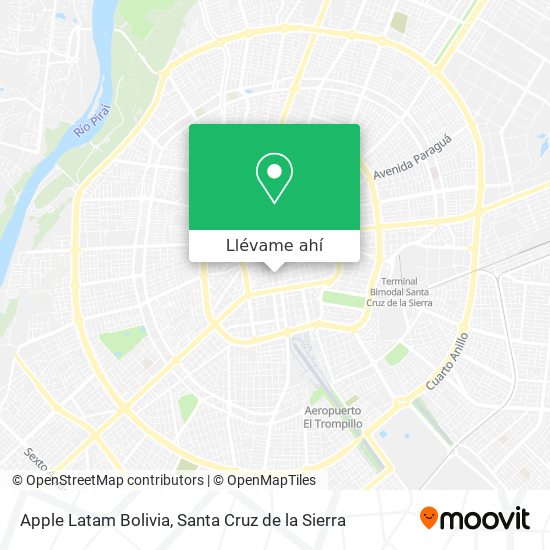 Mapa de Apple Latam Bolivia