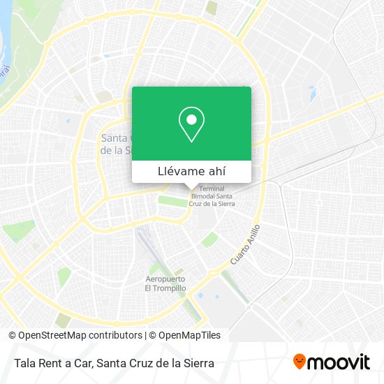 Mapa de Tala Rent a Car