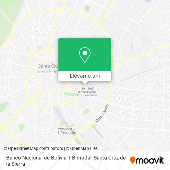 Mapa de Banco Nacional de Bolivia T Bimodal