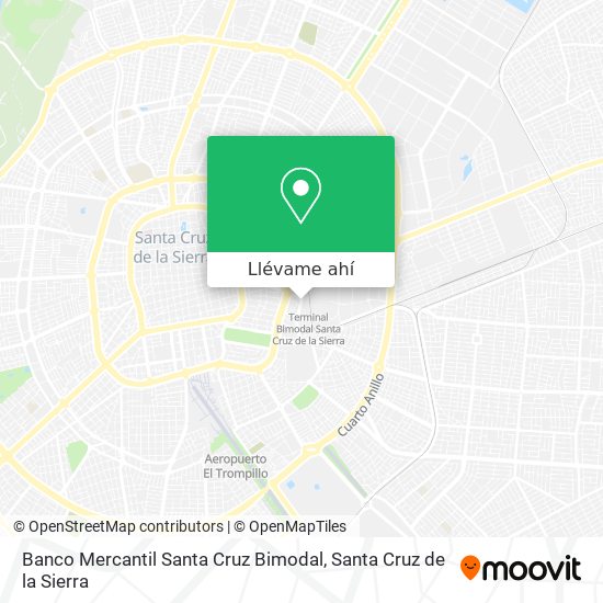 Mapa de Banco Mercantil Santa Cruz Bimodal
