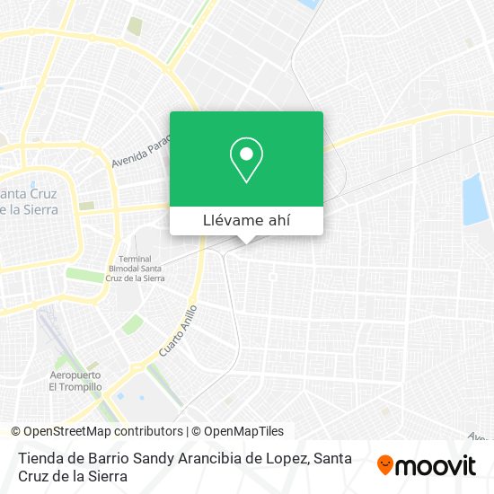 Mapa de Tienda de Barrio Sandy Arancibia de Lopez