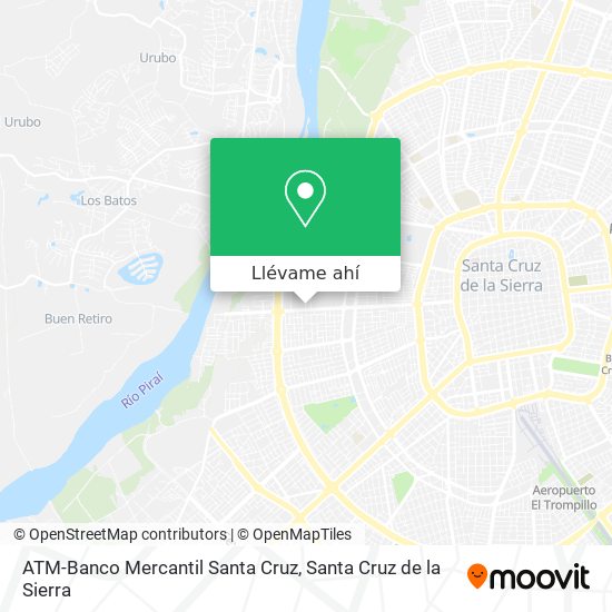 Mapa de ATM-Banco Mercantil Santa Cruz