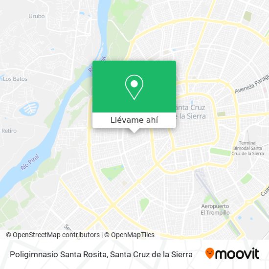 Mapa de Poligimnasio Santa Rosita