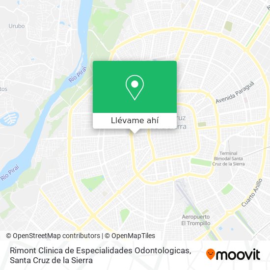 Mapa de Rimont Clinica de Especialidades Odontologicas
