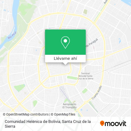 Mapa de Comunidad Helénica de Bolivia